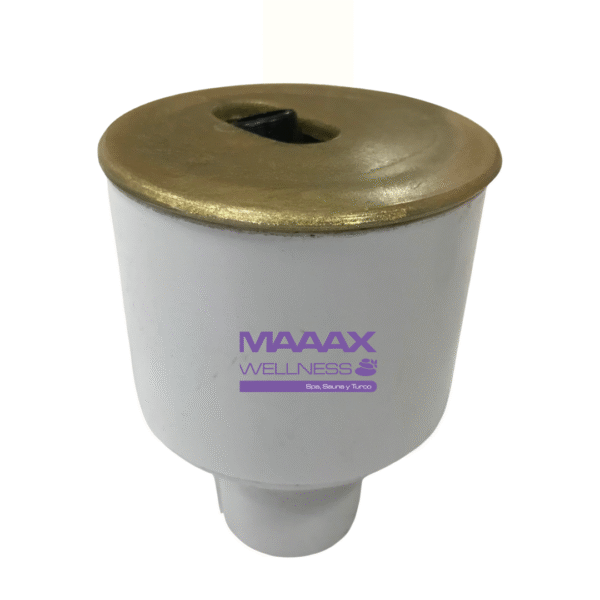 Boquilla Chorro Con Tapa Plastica Dorada- Alimentaion 3:4 Caudal 8GPM-12 PSI