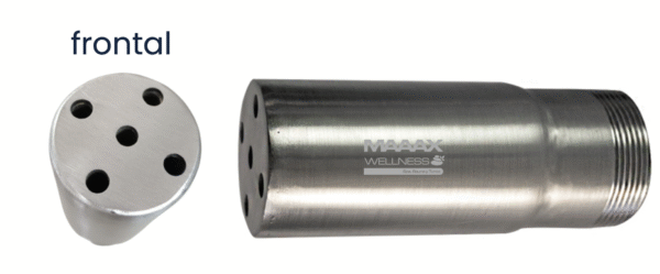 Boquilla De 5 Salidas En Acero Innoxidable Polachado