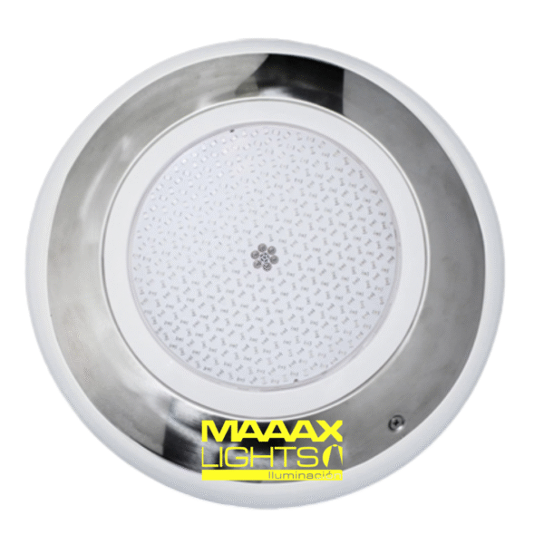 Reflector Strela De Sobreponer Aro Acero Inox. Para Piscina Led Blanco